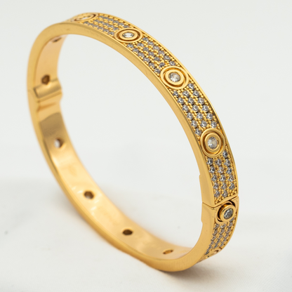 [moco jewelrys]LOVE BRACELET 6.1MM DIAMOND-PAVED 10 BIG DIAMONDS