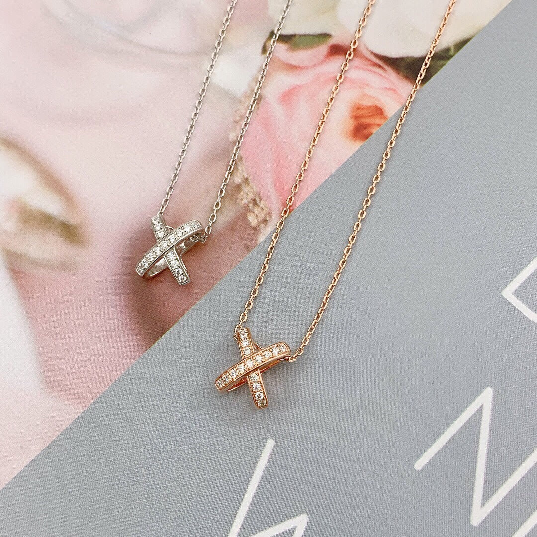 [moco jewelrys]JEUX DE DIAMOND NECKLACE