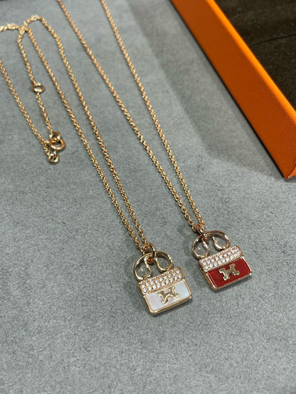 [moco jewelrys]H CIRCE MOISSANITE PENDANT NECKLACE GOLD