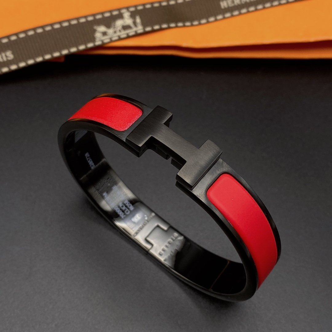 [moco jewelrys]CLIC HM SO BLACK RED BRACELET