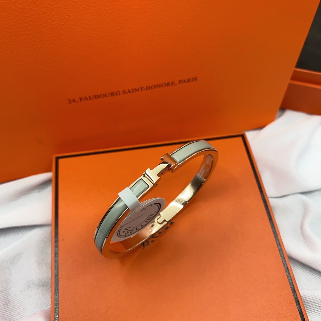 [moco jewelrys]CLASSIC HM CLIC GREEN 8MM ENAMEL BRACELET