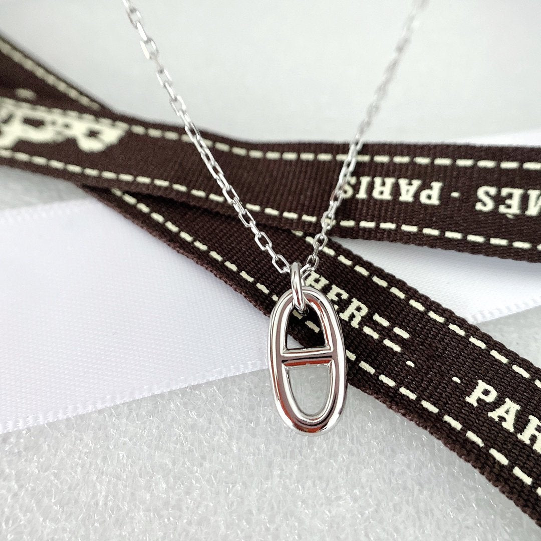[moco jewelrys]HM PIG NOSE NECKLACE