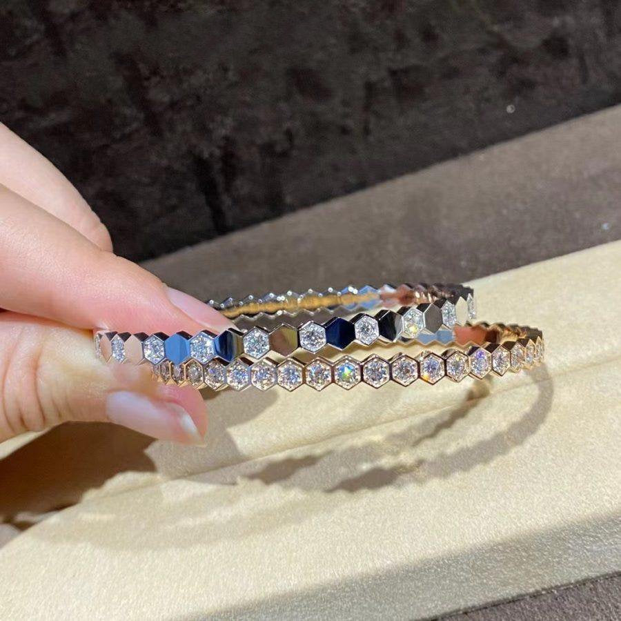 [moco jewelrys]BEE LOVE GOLD BRACELET FULL DIAMOND