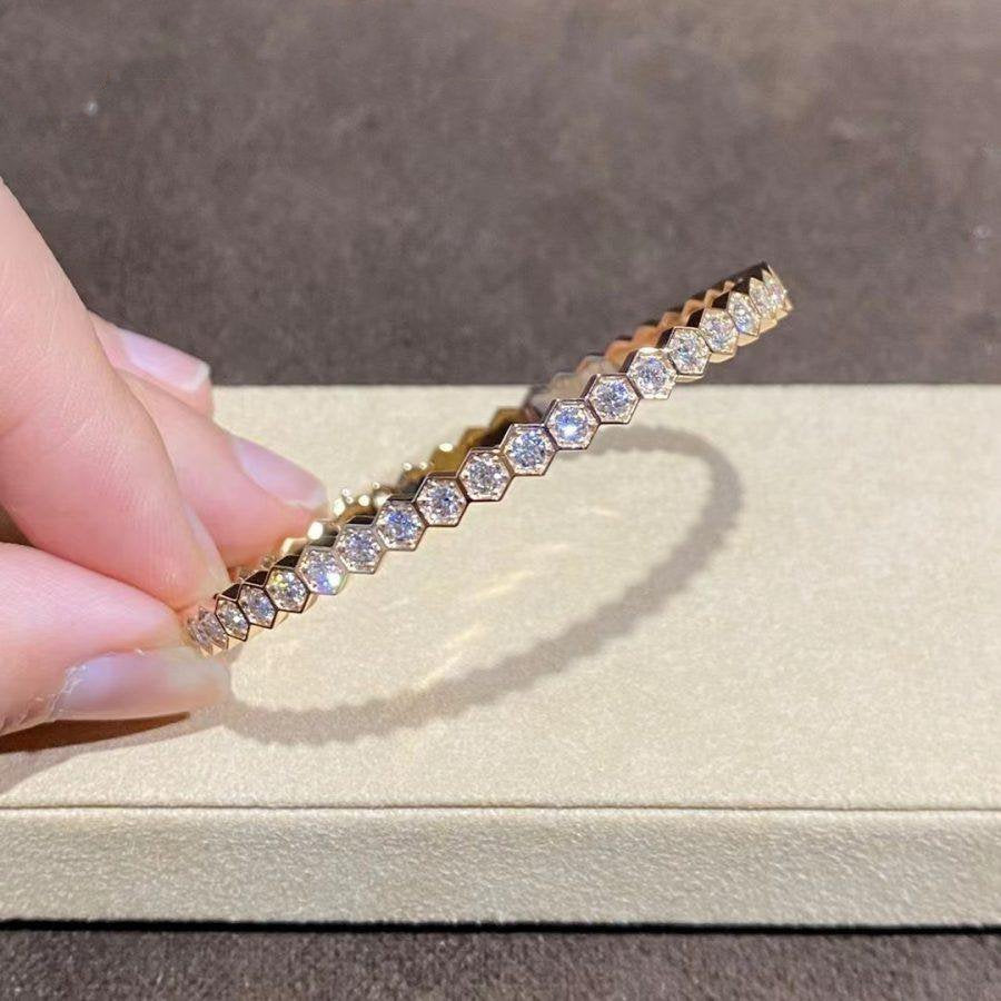 [moco jewelrys]BEE LOVE GOLD BRACELET FULL DIAMOND