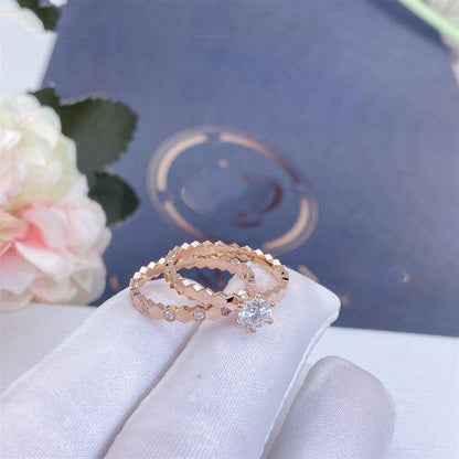 [moco jewelrys]BEE LOVE RING PINK GOLD 1 DIAMOND