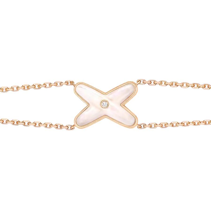 [moco jewelrys]JEUX BRACELET WHITE MOP PINK GOLD 1 DIAMOND