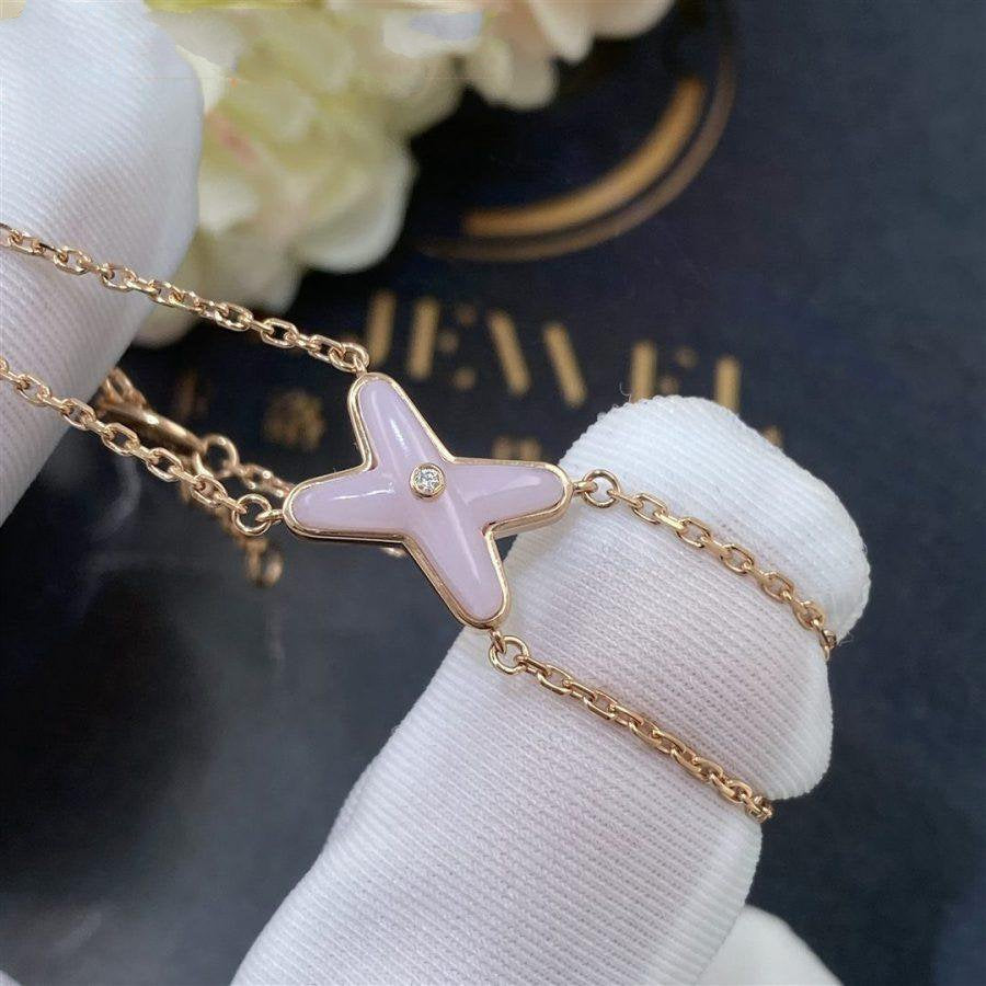 [moco jewelrys]JEUX BRACELET PINK MOP PINK GOLD 1 DIAMOND