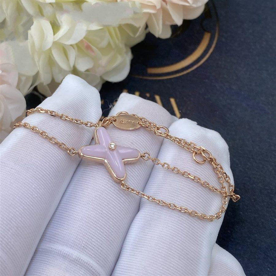 [moco jewelrys]JEUX BRACELET PINK MOP PINK GOLD 1 DIAMOND