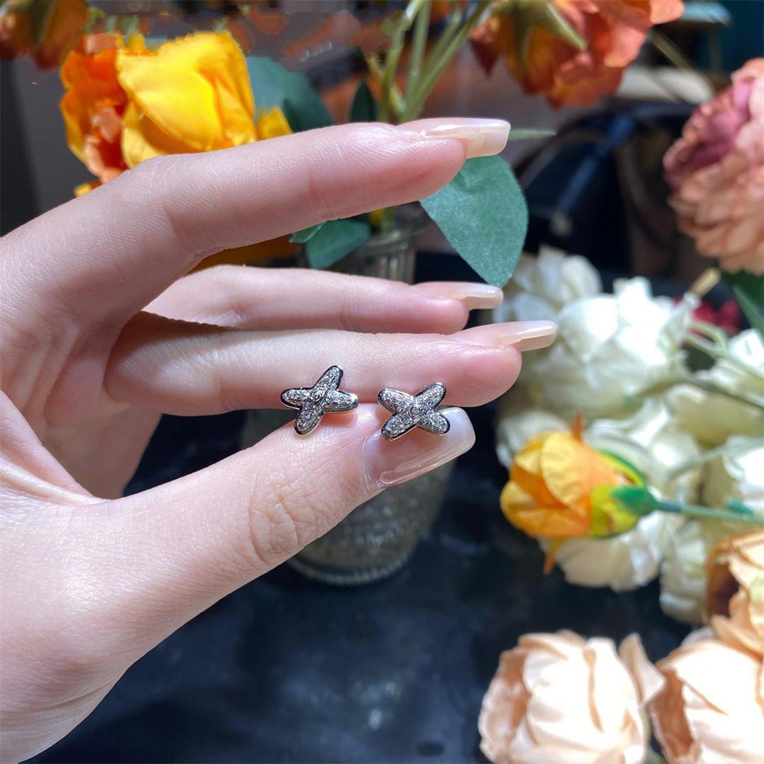 [moco jewelrys]JEUX DE SILVER DIAMOND EARRINGS