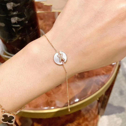 [moco jewelrys]JEUX DE BRACELET MOP PINK GOLD DIAMONDS
