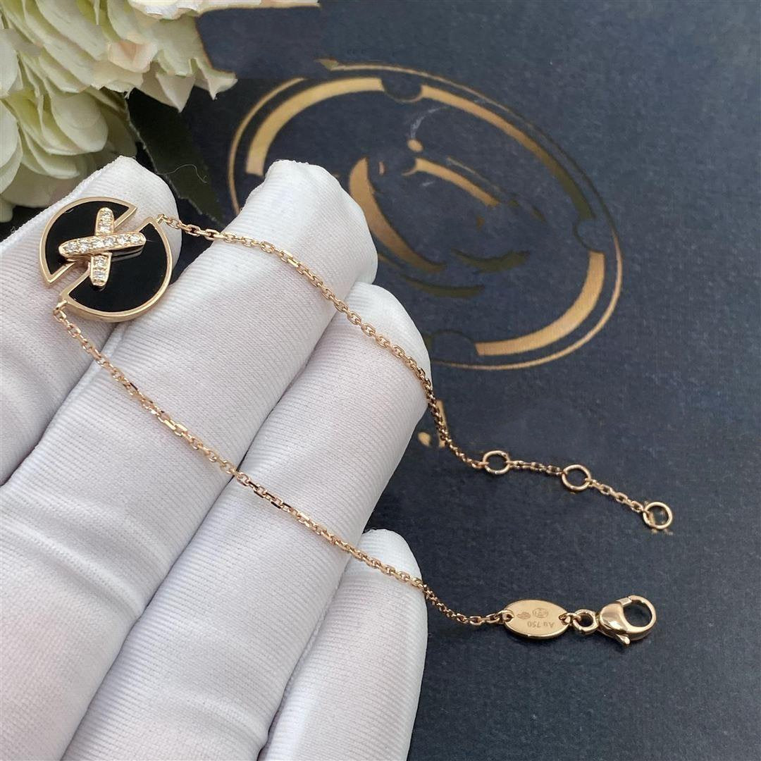 [moco jewelrys]JEUX DE BRACELET ONYX PINK GOLD DIAMOND