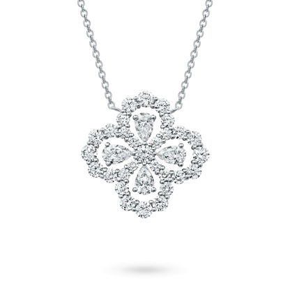 [moco jewelrys]LOOP NECKLACE FULL MOTIF DIAMOND 16MM MULTIPLE COLORS