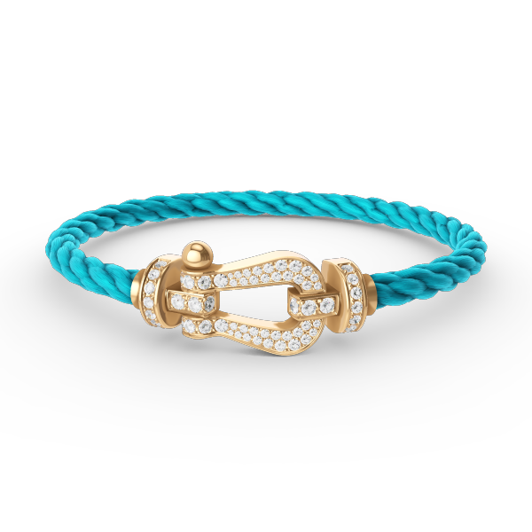 [moco jewelrys]FORCE LARGE HORSESHOE FULL DIAMOND BRACELET GOLD