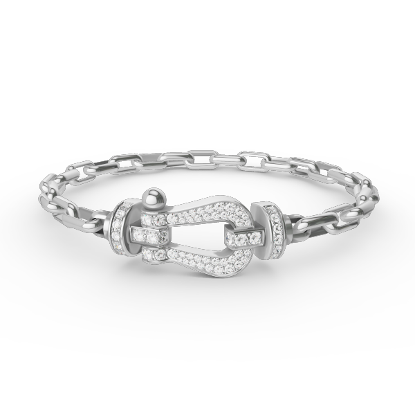 [moco jewelrys]FORCE LARGE HORSESHOE CLASP  METAL BRACELET