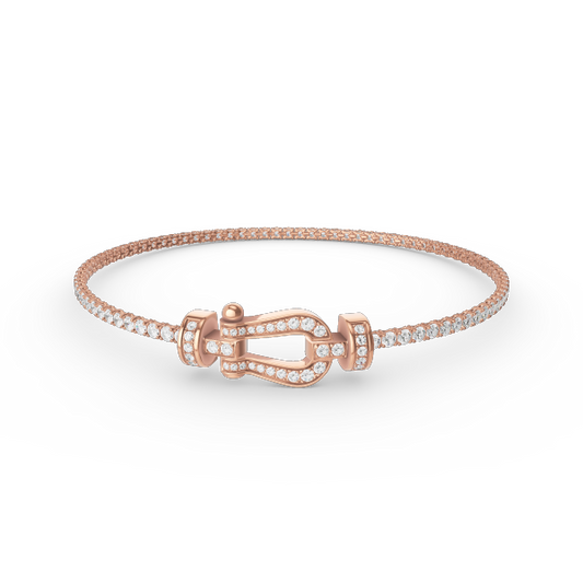 [moco jewelrys]FORCE  HORSESHOE  DIAMOND TENNIS BRACELET
