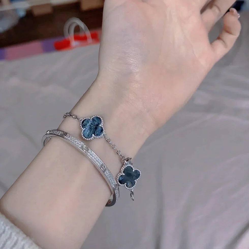 [Moco jewelrys]CLOVER 5 MOTIF PIETERSITE BRACELET COLLECTION