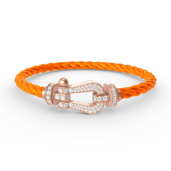 [moco jewelrys]FORCE LARGE HORSESHOE FULL DIAMOND BRACELET ROSE GOLD