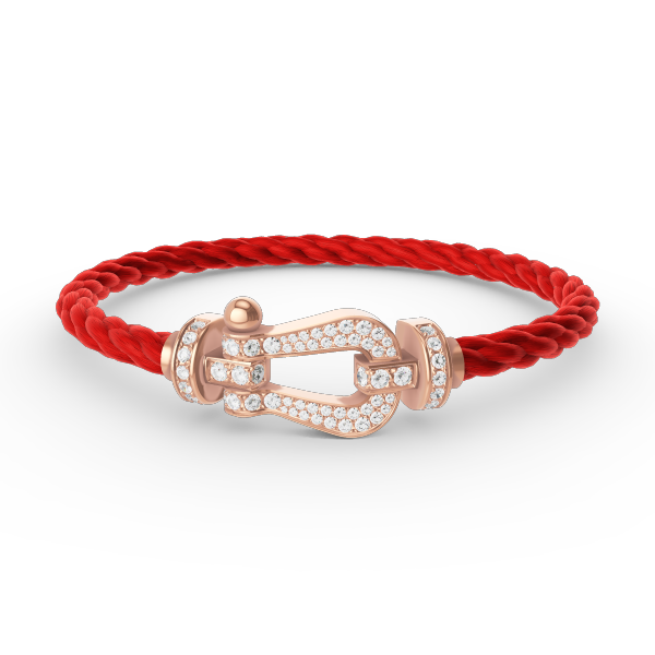 [moco jewelrys]FORCE LARGE HORSESHOE FULL DIAMOND BRACELET ROSE GOLD