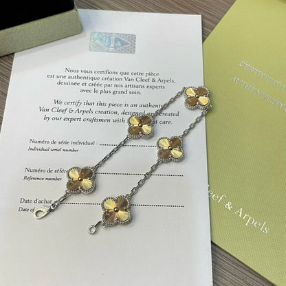 [Moco jewelrys] CLOVER 5 MOTIF LASER BRACELET COLLECTION