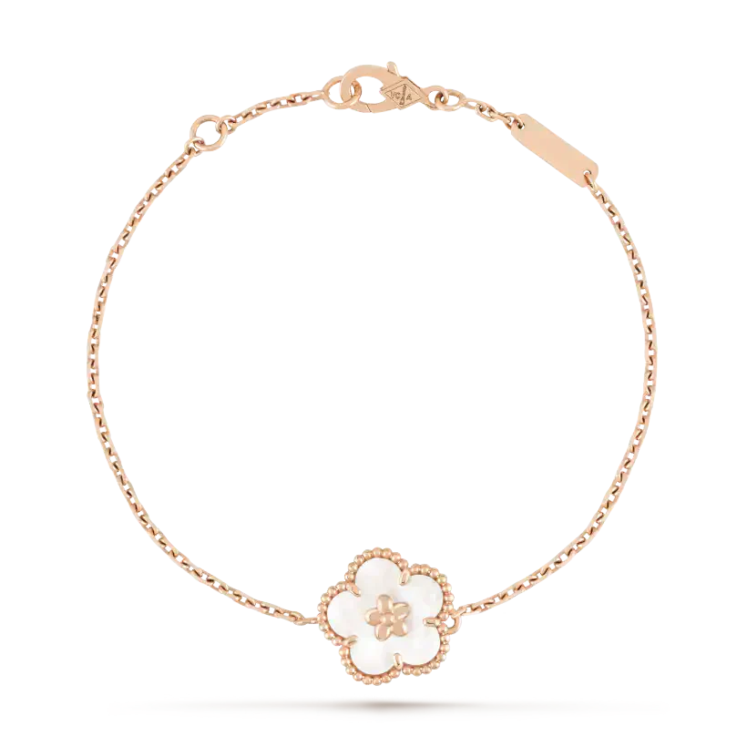 [moco jewelrys]LUCKY WHITE MOP PLUM BLOSSOM  BRACELET
