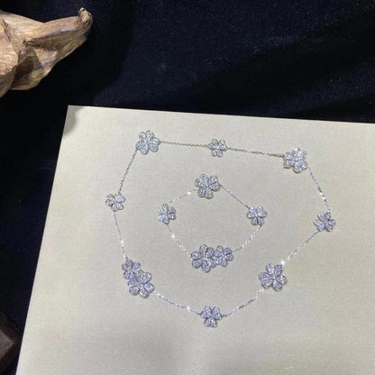 [moco jewelrys]FRIVOLE SILVER 5 FLOWERS BRACELET