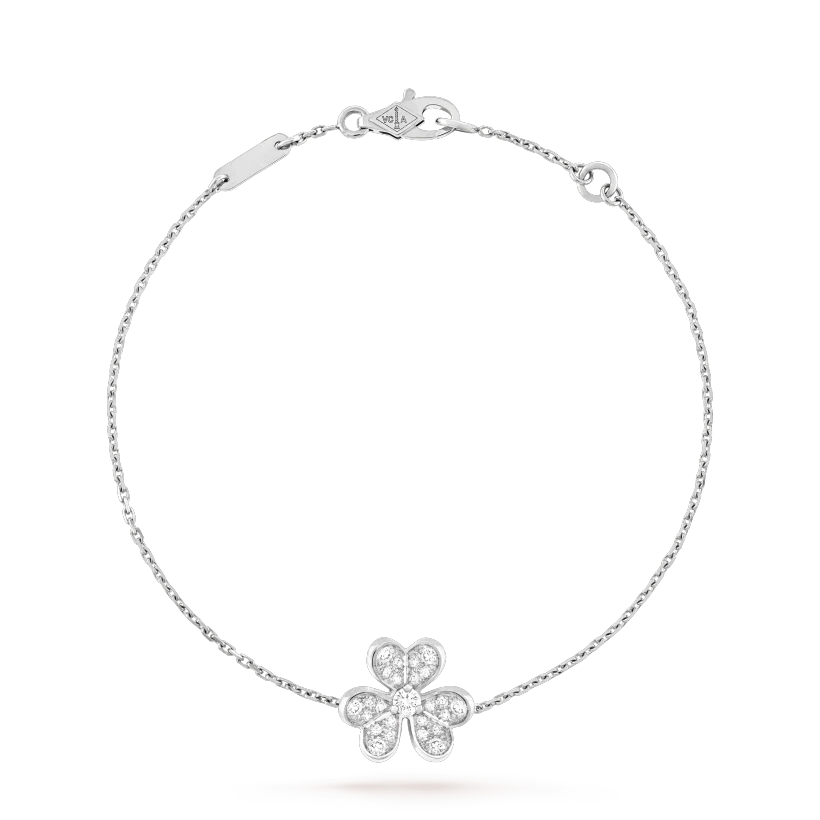 [moco jewelrys]FRIVOLE SILVER FLOWER DIAMOND BRACELET