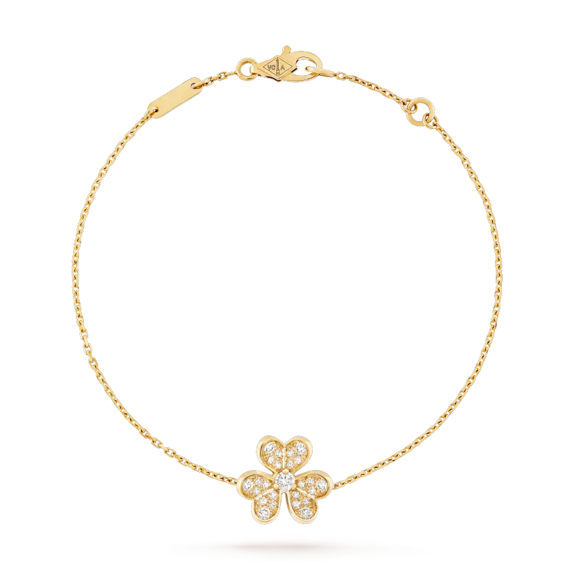 [moco jewelrys]FRIVOLE GOLD FLOWER DIAMOND BRACELET