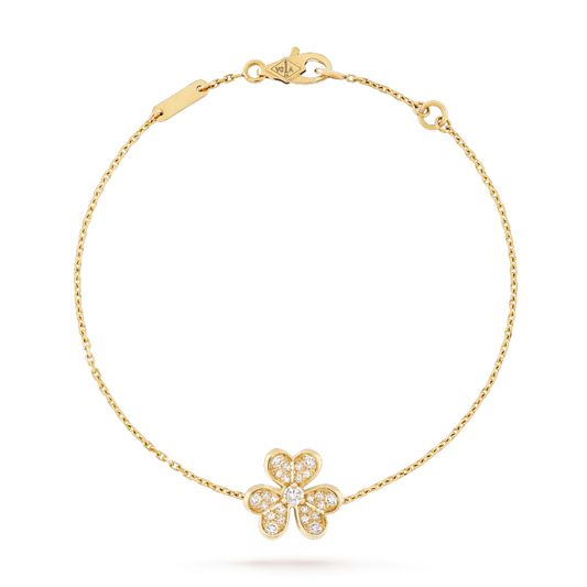 [moco jewelrys]FRIVOLE GOLD FLOWER DIAMOND BRACELET
