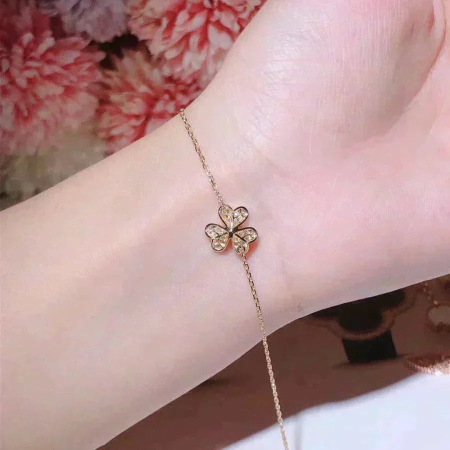 [moco jewelrys]FRIVOLE GOLD FLOWER DIAMOND BRACELET