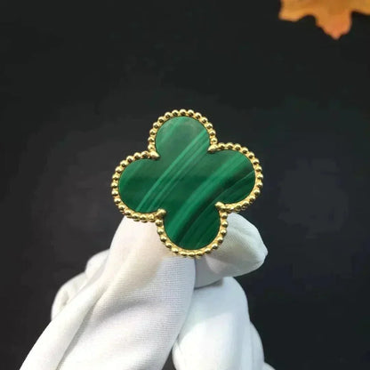 [moco jewelrys]CLOVER MALACHITE RING