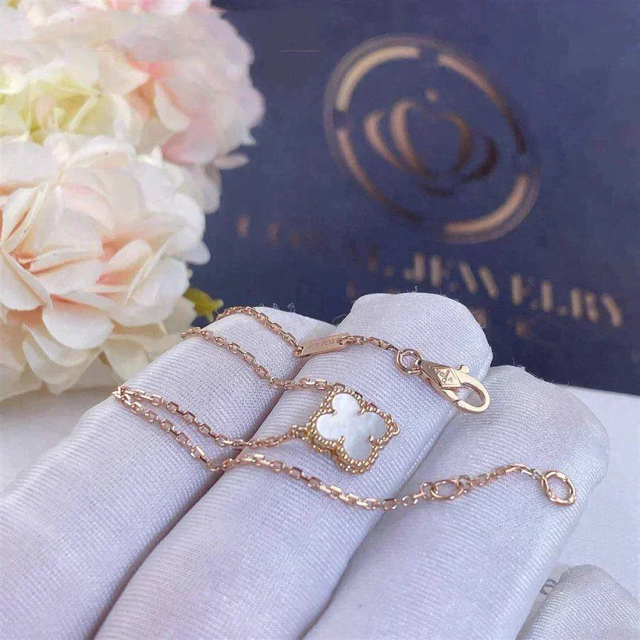 [moco jewelrys]CLOVER WHITE MOP SINGLE FLOWER BRACELET