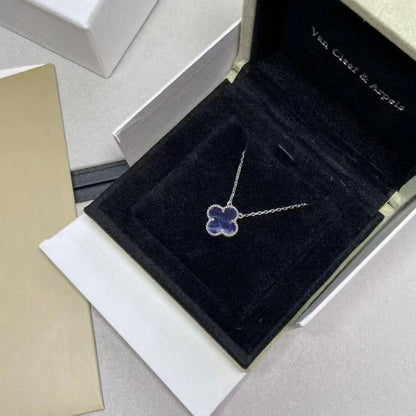 [moco jewelrys]CLOVER 15MM PIETERSITE NECKLACE SILVER