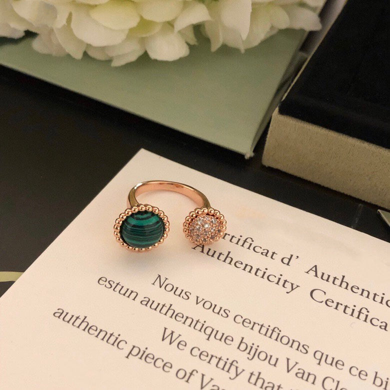 [moco jewelrys]PERLEE COULEURS DIAMOND ROSE GOLD BETWEEN THE FINGER RING