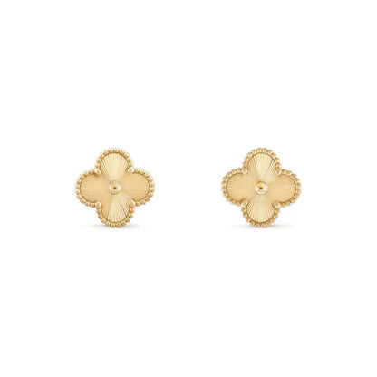[moco jewelrys]CLOVER MEDIUM 1 MOTIFS LASER EARRINGS