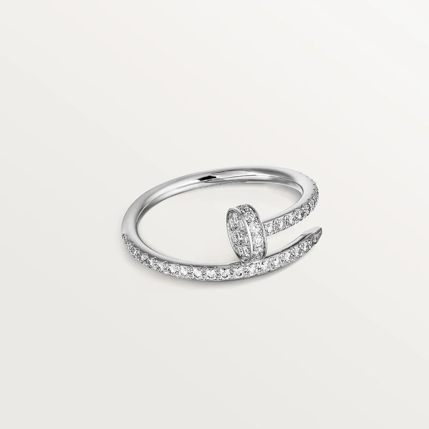 [moco jewelrys]JUSTE RING 1.8MM SILVER DIAMONDS